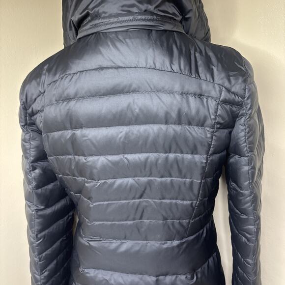 Lululemon Down For It All Long Jacket Hooded Black Puffer Coat Women’s Size 6 - Picture 8 of 12